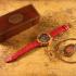 Vintage Men's Wristwatch Gold Skeleton Mens Watch with Restored Rolex Movement