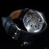 Vintage Men's Wristwatch Stainless Steel Skeleton Mens Wrist Watch Swiss MICHEL Movement