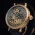 Vintage Men's Wristwatch Gold Skeleton Mens Watch Mado Movement