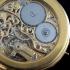 Gold Skeleton Noble Design Men's Wrist Watch with Vintage Movement by Longines