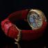 Vintage Men's Wrist Watch Gold Skeleton Floral Mens Wristwatch Omega Swiss Movement