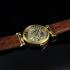 Men's Wristwatch Gold Skeleton Wandolec Watch with Vintage Movement by Longines