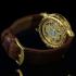 Vintage Men's Wrist Watch HEBDOMAS Movement Gold Skeleton Mens Wristwatch Spiral Breguet 8 Days
