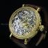 Vintage Mens Wrist Watch Gold Skeleton & Stones Men's Wristwatch Tissot Swiss 1910's Movement