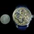 Vintage Men's Wristwatch Skeleton Stones & Enamel Mens Wrist Watch Gurzelen from Omega Swiss Movement