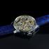 Vintage Men's Wristwatch Skeleton Stones & Enamel Mens Wrist Watch Gurzelen from Omega Swiss Movement