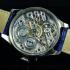 Vintage Men's Wristwatch Skeleton Stones & Enamel Mens Wrist Watch Gurzelen from Omega Swiss Movement