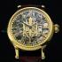 Vintage Men's Wristwatch Gold Skeleton Mens Wrist Watch Patriotic Watch from War in Ukraine