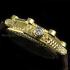 Vintage Men's Wrist Watch Gold Skeleton Stones Mens Wristwatch A.Lange & Sohne Uhren Movement Germany 1879