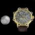 Vintage Men's Wrist Watch Gold Skeleton Stones Mens Wristwatch A.Lange & Sohne Uhren Movement Germany 1879
