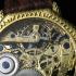 Vintage Men's Wrist Watch Gold Skeleton Stones Mens Wristwatch A.Lange & Sohne Uhren Movement Germany 1879