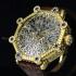 Vintage Men's Wrist Watch Gold Skeleton Stones Mens Wristwatch A.Lange & Sohne Uhren Movement Germany 1879