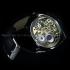 Vintage Men's Wrist Watch Skeleton with Stones Mens Wristwatch Regulateur Borel Movement 1910