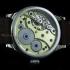 Vintage Men's Wristwatch Handmade Painted in Ukrainian Patriotic Style, Original wiss Movement 1920's