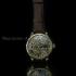 Vintage Mens Wristwatch Gold Skeleton Men's Wrist Watch Le Coultre Movement 1930's Grape with Stones