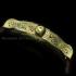 Vintage Mens Wristwatch Gold Skeleton Men's Wrist Watch Le Coultre Movement 1930's Grape with Stones