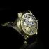 Vintage Mens Wristwatch Gold Skeleton Men's Wrist Watch Le Coultre Movement 1930's Grape with Stones