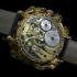 Vintage Men's Wristwatch Gold Skeleton with Stones Mens Wrist Watch with Omega Swiss Movement 1914