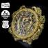 Vintage Men's Wristwatch Gold Skeleton with Stones Mens Wrist Watch with Omega Swiss Movement 1914