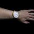 Vintage Men's Wristwatch Gold Engraved Movement 1910 Swiss & Case, Classic Porcelain Dial 
