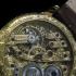 Vintage Men's Wristwatch Gold Engraved Movement 1910 Swiss & Case, Classic Porcelain Dial 