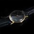 Vintage Yves Benoit Swiss Wristwatch 21 Jewels Incabloc Men's Black Dial Gold Plated Mechanical Serviced
