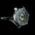 Vintage Mens Wrist Watch with Stones Men's Wristwatch with Norse Engraved and Terasse Swiss Movement 1910
