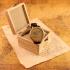 Vintage Men's Wrist Watch with Original 1895 Patek Philippe Movement & New Ivory Dial and Quality Floral Engraved Case