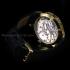 Vintage Men's Wrist Watch with Original 1895 Patek Philippe Movement & New Ivory Dial and Quality Floral Engraved Case