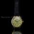 Vintage Men's Wrist Watch with Original 1895 Patek Philippe Movement & New Ivory Dial and Quality Floral Engraved Case