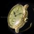 Vintage Men's Wrist Watch with Original 1895 Patek Philippe Movement & New Ivory Dial and Quality Floral Engraved Case