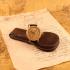 Vintage Mens Wristwatch Gold Mechanical Men's Wrist Watch Relda Swiss Movement 1930's Red Stones