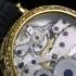 Vintage Mens Wristwatch Gold Mechanical Men's Wrist Watch Relda Swiss Movement 1930's Red Stones